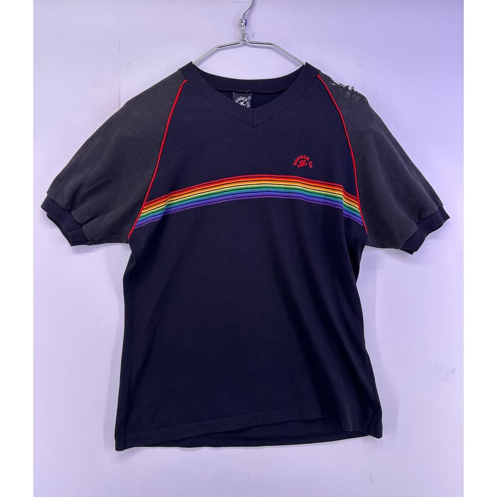 Vintage Runner Up Rainbow Tshirt Size Medium